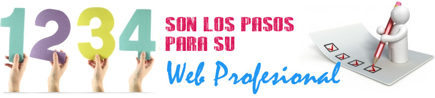 son 4 los pasos para una web profesional